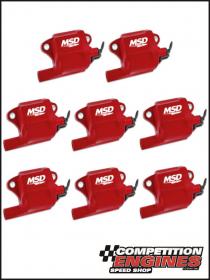 MSD-82878  MSD Ignition Coils Pro Power Series GM LS2/LS7 Engines, Red, 8-Pack